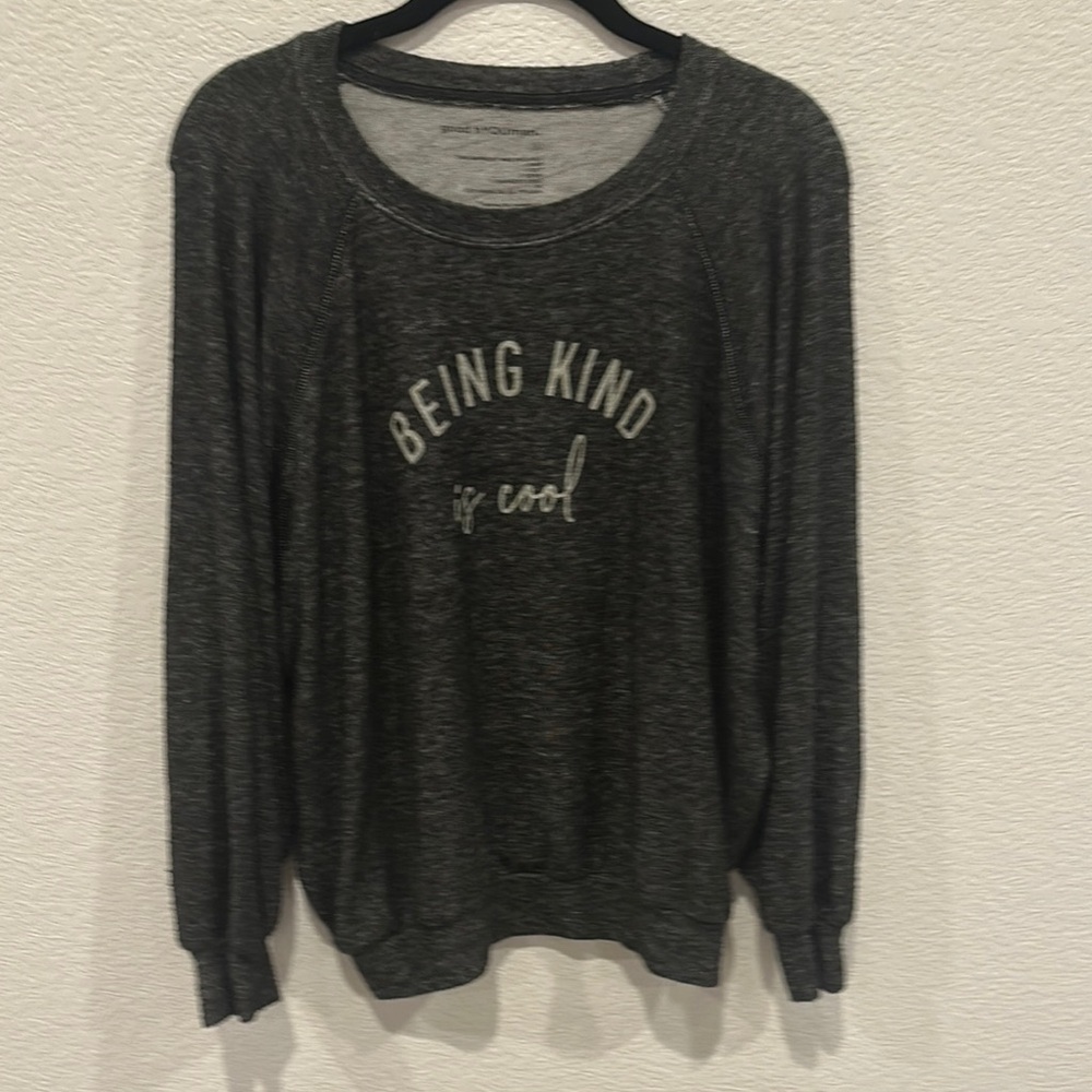 good hYOUman Being Kind Graphic Women's long sleeve - Black